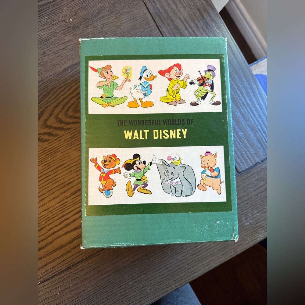 Vintage 1965 ~ THE WONDERFUL WORLDS OF WALT DISNEY 4 BOOK SET Disneyland